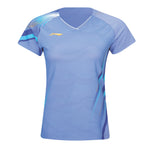 WOMEN Badminton T-shirt Side Effect Blue