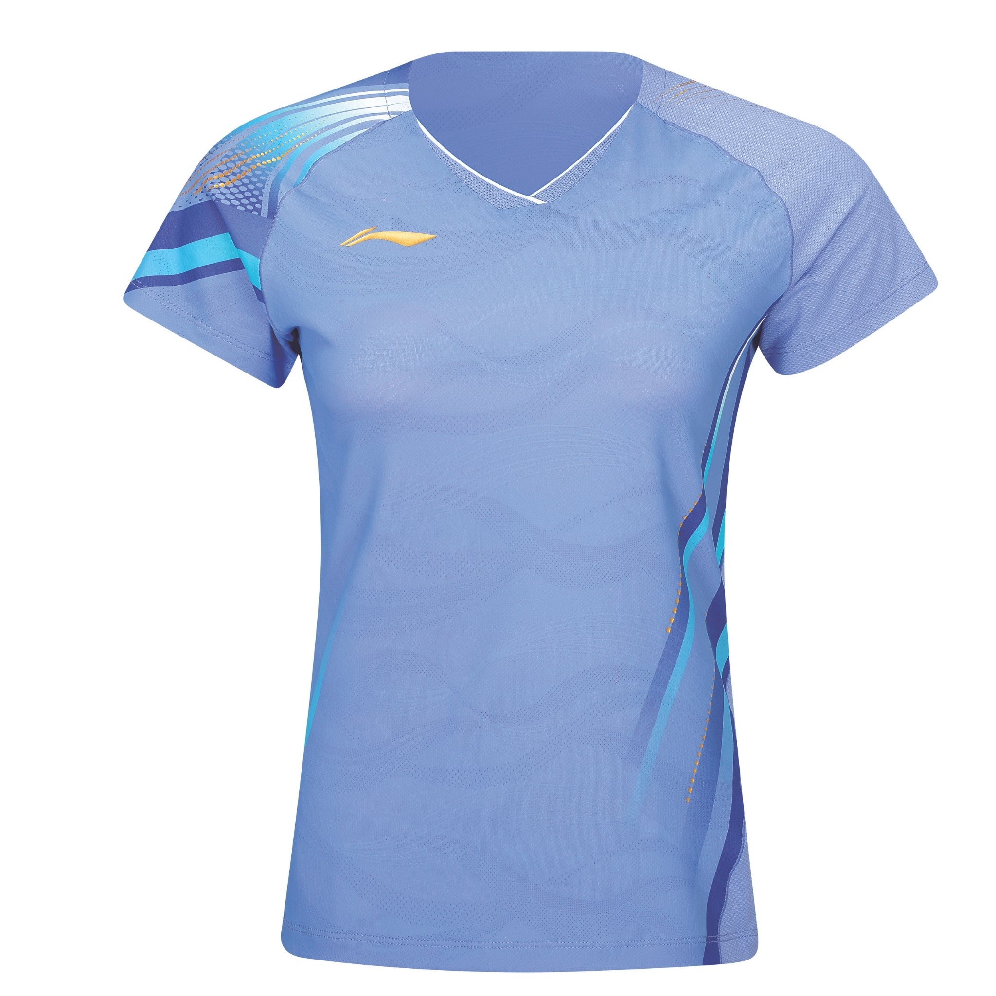 WOMEN Badminton T-shirt Side Effect Blue