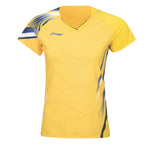 WOMEN Badminton T-shirt Side Effect Yellow