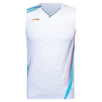 MEN'S Badminton Tank Top - Side Effect White
